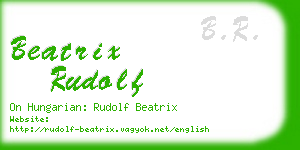 beatrix rudolf business card